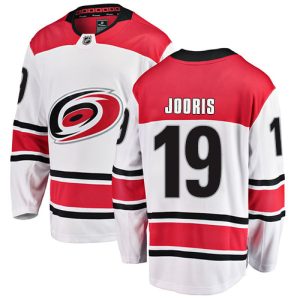 Herren Carolina Hurricanes Eishockey Trikot Josh Jooris #19 Breakaway Weiß Fanatics Branded Auswärts